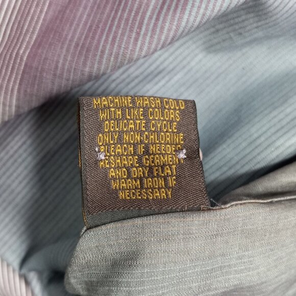 Road Apparel Shirt Men's Medium Designer Button Up Long Sleeve Business Office - Picture 9 of 16